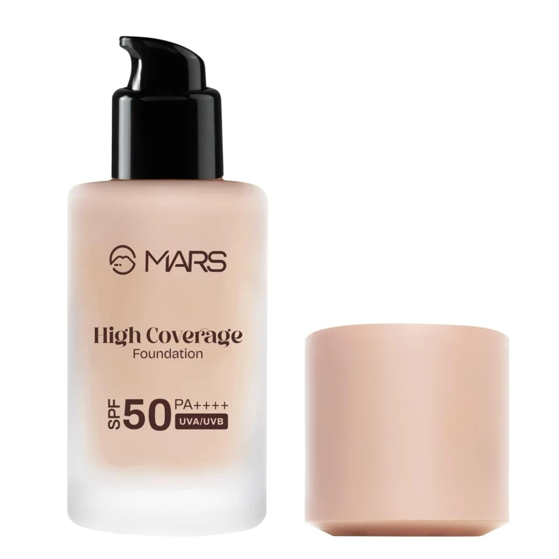 MARS SPF50 PA++++ High Coverage Foundation (40ml) | Blemish Free & Blendable Makeup | All Skin Type | IN-VIVO Tested with 5 Star UVA+UVB Protection Boots Rating (SHADE-01) thumbnail 3